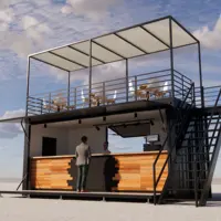 Prefabricated Container Coffee Shop Cafe House Luxury Container