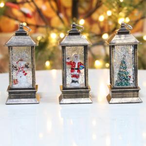 Nuevas Llegadas: Mini Linterna de Agua LED Blanca Cálida de Plástico, Decoraciones Ecológicas con Nieve que Cae para Navidad, Hogar y Sala de Estar - Product Image 3