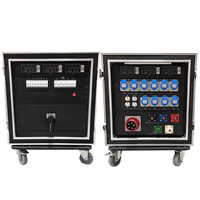Boîte de distribution d'alimentation électrique double entrée avec alimentation Camlock pour scène, équipement DJ, éclairage