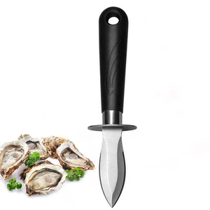 Couteau à huîtres en acier inoxydable de qualité commerciale, outil multifonctionnel pour ouvrir les huîtres et retirer la ligne des crevettes, pour la cuisine à domicile - Product Image 1