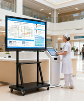 Tableau blanc interactif, tablette intelligente, 75 pouces, 4K LED tactile, salle de conférence, OEM, 20 points tactiles, processeur octa-core, Android 13/Windows