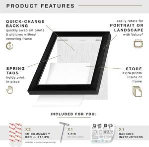 Marcos de fotos de madera para pared, juego de 5x7, 8x10, con plantilla colgante, marcos de fotos de madera Real con foto - Product Image 3