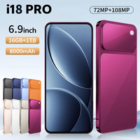Smartphone 2026A18 Pro Max 5G Layar OLED HD 120Hz Android 15 16GB 1TB LTE Ponsel Dual SIM Cina