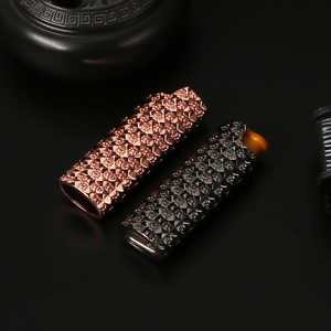 Accendino in Lega di Zinco Erliao, Motivo a Diamante, Porta Accendino in Metallo, Accessori per Fumatori Portatili, Vendita all'Ingrosso - Product Image 6