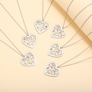 2024 Senior Chen Stone e English se dedica al collar de corazón D I Y de la familia colgante de moda de demonio inglés - Product Image 3