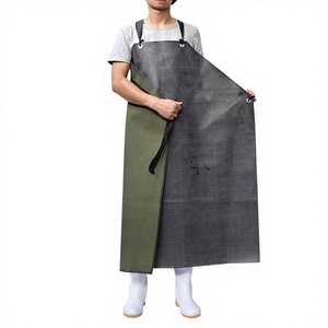 <span class=keywords><strong>Tablier</strong></span> industriel <span class=keywords><strong>sans</strong></span> manches en toile de caoutchouc épaissie, imperméable, résistant à l'huile, aux acides et aux alcalis, pour produits de nettoyage - Product Image 1