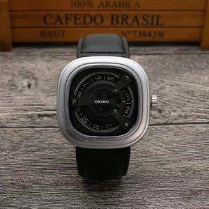 Estilo punk tocadiscos cuadrado reloj para niños Moda para hombres tocadiscos reloj <span class=keywords><strong>de</strong></span> moda reloj <span class=keywords><strong>de</strong></span> cuarzo con correa - Product Image 4