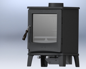 Estufa de leña de hierro para interiores, nuevo diseño creativo, estufa de leña de Metal duradera ecológica para quemar madera negra - Product Image 4