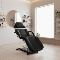 Table de massage pliable et réglable haut de gamme, moderne, de luxe, ergonomique, pour spa, soins du visage, tatouage, salon, traitement, salon de beauté, salle de classe