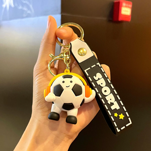 Llavero de Muñeco de Fútbol de Plástico con Diseño de Dibujos Animados para Regalos Promocionales y Recuerdos - Product Image 2