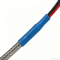 Sonda de detección de termopar tipo K con tubo de conexión, vástago largo, cable trenzado metálico de 7 metros, transductor industrial de alta temperatura