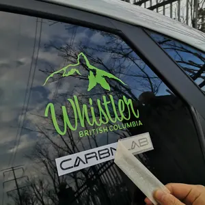 Wasserdicht UV Widerstand Indoor Outdoor Fahrzeug Transfer Auto Aufkleber Angepasst Logo Gestanzte Fenster Aufkleber