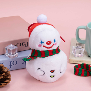 Wholesale Factory Christmas Snowman Keychain Cartoon Plush Toys 4inch Stuffed Animal Toys Claw Machine Toys for Kids <b>Party</b> <b>Bag</b> - Product Image 1