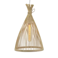 במבוק אהיל יפני מנורת טבעי קישוט בציר בעבודת יד ארוג כלוב במבוק תליון תליית מנורה