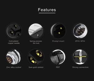 Cnlinko không thấm nước điện cắm ổ cắm 2pin IP68 Dây cáp 12V kết nối <span class=keywords><strong>2</strong></span> Pin đẩy kéo Kết nối công nghiệp - Product Image 4