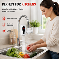 Robinet d'eau chaude instantanée portable sans installation 220V/110V à chauffage rapide pour la maison et le camping-car