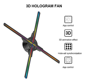 Lcd Aluminum Indoor Display <b>3D</b> Fan Holograma <b>Projector</b> Fans <b>3d</b> Model - Product Image 2