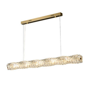 Lustre en cristal post-moderne de luxe à hauteur réglable pour restaurant, bar d'étude inspiré du <span class=keywords><strong>petit</strong></span> livre rouge - Product Image 2