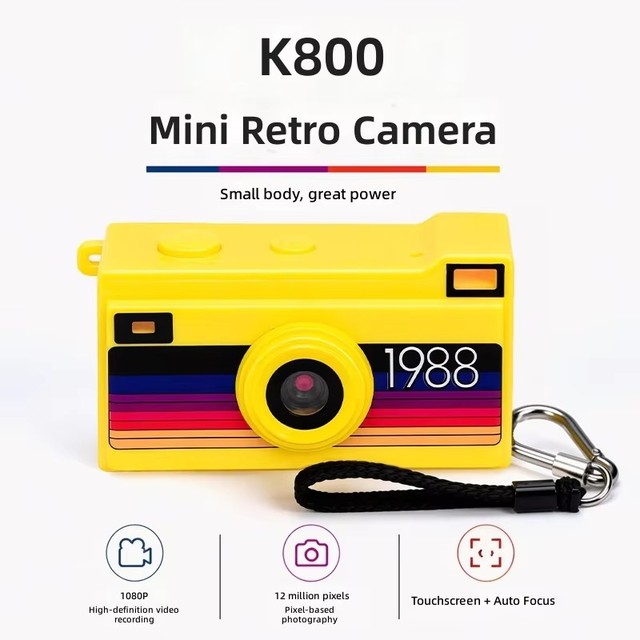 Mini Fashion Camera 12MP CMOS Sensor 1080p 24x Digital Zoom MicroSD 32GB Built-in Memory Body Worn Thumb Pendant Camera