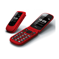Teléfono Celular para Personas Mayores YINGTAI de 2.4 Pulgadas con Tapa, GSM de Cuatro Bandas, Doble SIM, Radio FM, SOS, Desbloqueado, Pantalla Dual, Teléfono para Personas Mayores 2G con Botones