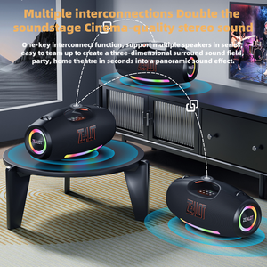 S89 250W Big Power <b>Speaker</b> 3D Stereo Wireless Blue Tooth Subwoofer Surround <b>Speakers</b> with Rgb Backlight Loudspeaker - Product Image 4