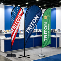 Drapeau Commercial Personnalisé en Fibre de Verre, Imperméable et Durable, Bannière Volante en Plumes – Fabrication Usine