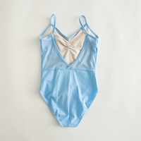 Offre Spéciale Pas Cher Camisole Formation Danse Porter Blanc Jaune Bleu Coton Spandex Enfants Enfants Filles Ballet Justaucorps à Vendre