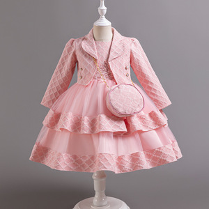 Yokids制造商制造商幼儿图案儿童冬装婴儿秋季婚礼<span class=keywords><strong>wer</strong></span>生日礼服女孩派对礼服 - Product Image 4