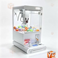 ZDYS Machine à griffes électronique de table, mini, à monnayeur, attrape-jeux en peluche pour distributeurs automatiques de bonbons en magasin, utilisation intérieure 110V