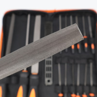 Shubing Tools Kit de limes d'affûteuse de tronçonneuse 17 pièces limes à aiguille en acier ensemble de limes en acier en métal pour bois métal