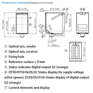 Sensor Láser DL50-P1123 1047361 en Stock, Compatible con SICK, Superventas - Product Image 3
