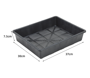 Plateaux de culture Microgreens <span class=keywords><strong>en</strong></span> <span class=keywords><strong>plastique</strong></span> pour mini pots de fleurs Propagateur de germination de pépinière Plateaux de démarrage de graines <span class=keywords><strong>à</strong></span> fond maillé - Product Image 2