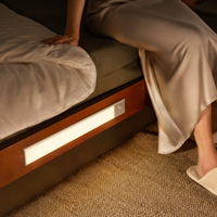 Luz LED con Sensor de Movimiento PIR, Recargable, Inalámbrica, Magnética, de Aluminio, para Debajo del Gabinete, para Cocina, Dormitorio, Entrada, Armario