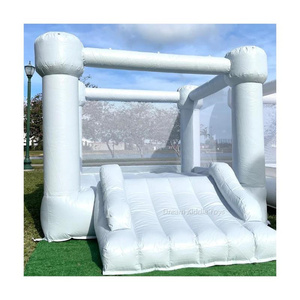Château gonflable bleu pastel violet pour fête, château gonflable pour tout-petits, château gonflable pour sauter, château gonflable pour tout-petits, intérieur extérieur - Product Image 1