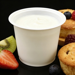 Sulide Custom Printed Round Bottom <strong>Plastic</strong> Yogurt Cup 150 ml Emballage <strong>Bidon</strong> De Yaourt PP Material Yoghurt Cup Mit Logo - Product Image 1