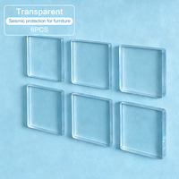 Tampons antidérapants en gel PU transparent, adhésifs double face, absorbant les chocs, pour meubles et appareils électroménagers