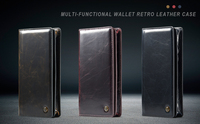CaseMe Dompet Universal untuk Ponsel iPhone 14 13 12, Tempat Kartu Kredit Multi-Kartu, Kantong Ponsel untuk Samsung S22 Case 6.9 Inch