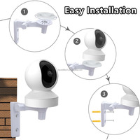 Soporte de pared para cámara con rotación de 180 grados y ángulo ajustable con base para Tp-Link Tapo C210