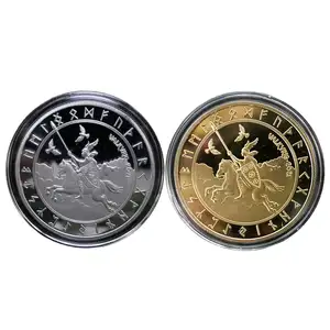 Aluminum Alloy 3D Personalized Logo Medals Zinc Alloy Challenge Coins With Stamping Technique 1 Color Print Mascot Theme