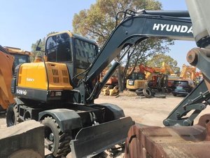 Alta eficiencia usado original coreano Hyundai 60W rueda Mini excavadora 6 toneladas Hyundai 60WVS para la venta - Product Image 6