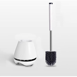 Cepillo de Limpieza para Inodoro de Silicona Suave TPR, Precio de Fábrica, con Soporte - Product Image 1