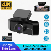 Mini Caméra de Tableau de Bord IA 4K 4 Canaux WiFi 5G HD Vision Nocturne GPS WDR Enregistreur Vidéo Moniteur de Stationnement pour Voiture DVR Caméra de Tableau de Bord IA OEM