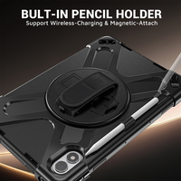 Untuk Xiaomi Pad 2 Pro 12.1 Inch 2026 dengan Tali Bahu, Penyangga Putar 360 Derajat, Pegangan Tangan Putar 360 Derajat, Pelindung Tablet, Sarung Penutup