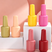 Flacon vide populaire pour vernis gel 15 ml – Vente en gros usine – Bouteille de vernis à ongles avec bouchon et pinceau – Flacons ronds en verre pour gel UV