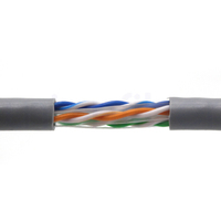 Cable Cat6 de Alta Calidad, 305m/100m, 100% Cobre Puro, Exterior, UTP/SFTP, RJ45 8P8C, Conector Modular, Paso a Través, 23AWG, en Rollo
