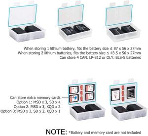 Caja de almacenamiento de batería impermeable multifunción para caja de tarjeta de memoria SD MSD - Product Image 2