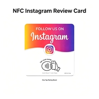 Plaque acrylique personnalisée NFC Ins Review Card, support de scanner de bagages pour évaluation Instagram 213