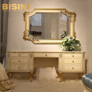 Coiffeuse de meubles en incrustation de coquillage italien, 1 pièce, ensemble de coiffeuse de luxe avec miroir <span class=keywords><strong>et</strong></span> 1 pièce - Product Image 1