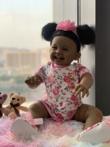 24 pulgadas 60Cm piel cuerpo completo Dol negro bebé muñecas silicona completo <span class=keywords><strong>Mini</strong></span> a <span class=keywords><strong>Bebe</strong></span> En Silicona Realista <span class=keywords><strong>Reborn</strong></span> muñecas - Product Image 2