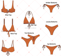 Bikini Micro Tanga Extremo Personalizado para Mujer, Traje de Baño Transparente Sexy, de Alta Calidad, Talla Grande, Triangular, para Playa